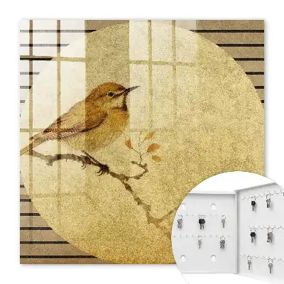 Crèmekleurig vogelbeeldje