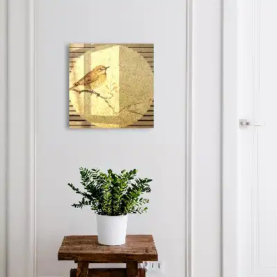 Crèmekleurig vogelbeeldje