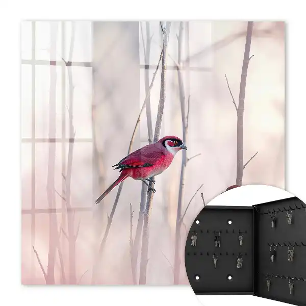 Twee vogels in zachte kleuren