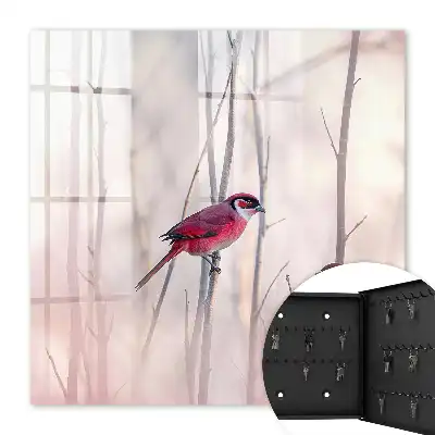 Twee vogels in zachte kleuren