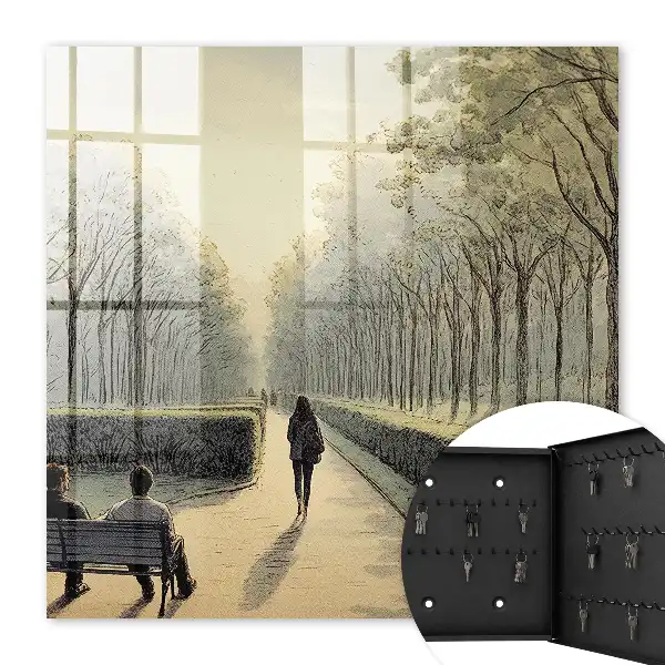 Een wandeling in het park op een warme dag