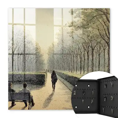 Een wandeling in het park op een warme dag
