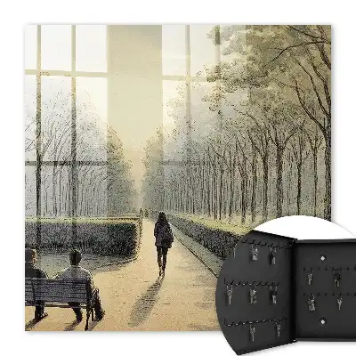 Een wandeling in het park op een warme dag