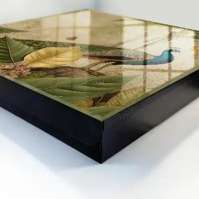 Exotisch landschap met bladplanten