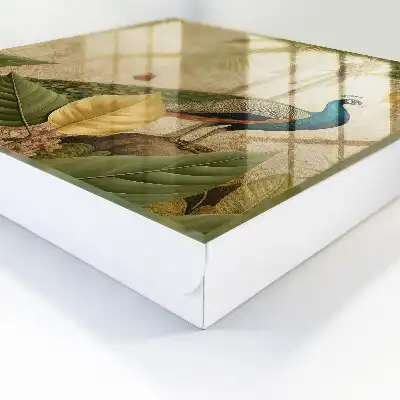 Exotisch landschap met bladplanten