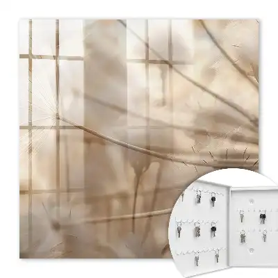 Beige paardenbloemen in verschillende tinten beige