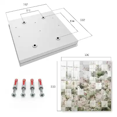 Geometrische lelies op de achtergrond