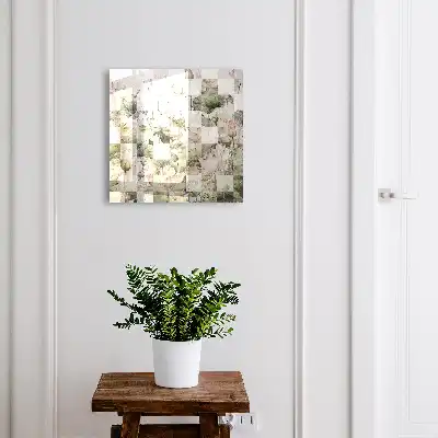 Geometrische lelies op de achtergrond