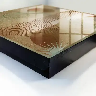 Geometrische vormen in aardse tinten