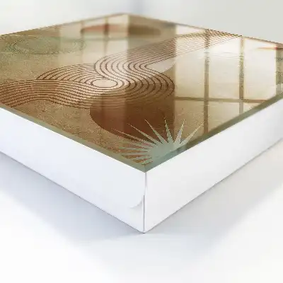 Geometrische vormen in aardse tinten