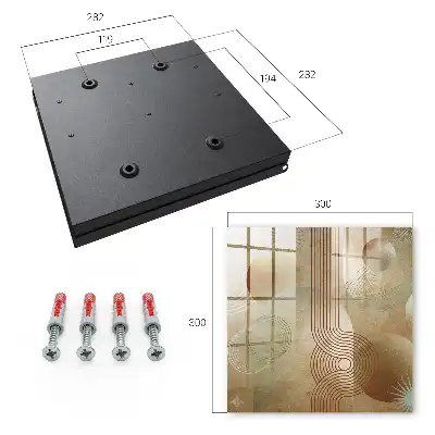 Geometrische vormen in aardse tinten