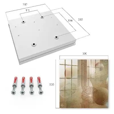 Geometrische vormen in aardse tinten