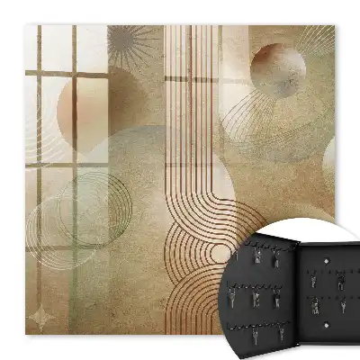 Geometrische vormen in aardse tinten