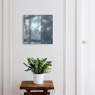 Bloemen in een vaas in koele tinten