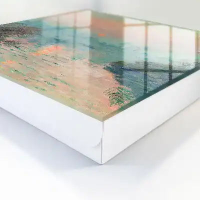 Romantisch landschap in pastelkleuren
