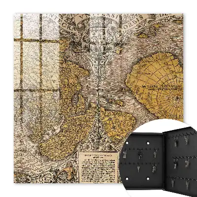 Antieke kaart met ornamentdetails