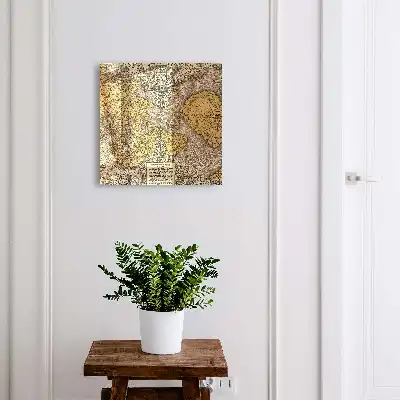 Antieke kaart met ornamentdetails