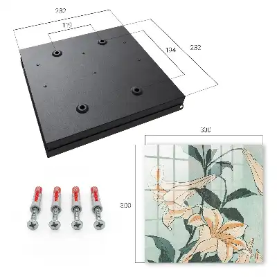 Subtiele lelies op een Japanse houtsnede