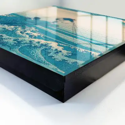 De visser en de golven kunstwerk