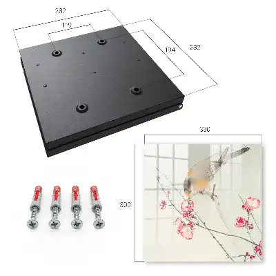 Vogels en bloemen in subtiele stijl