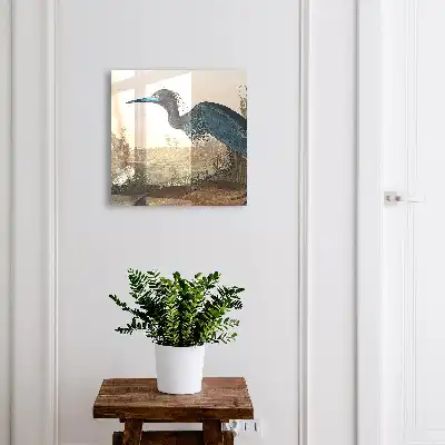 Exotische vogel tussen de vegetatie