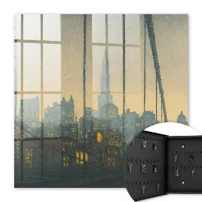Ten westen van de stad via een brug
