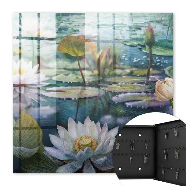 Waterbloemen met lelies