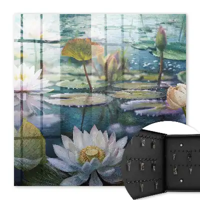 Waterbloemen met lelies