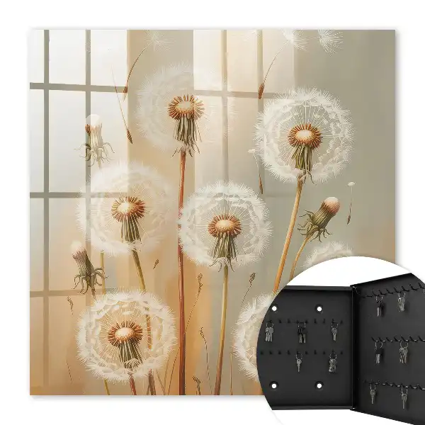 Paardenbloemen in beige en wit