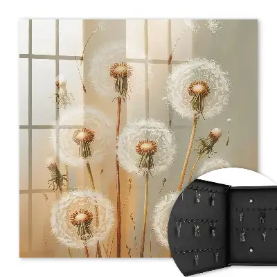 Paardenbloemen in beige en wit