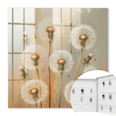 Paardenbloemen in beige en wit