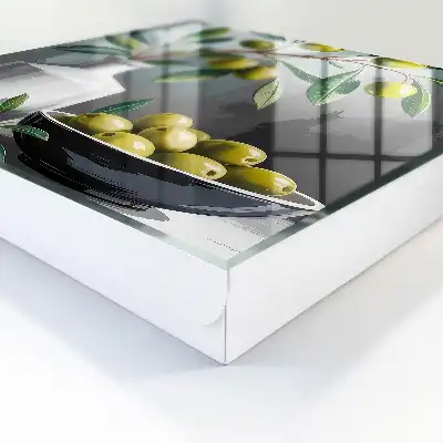 Groene olijfkleurige vaas