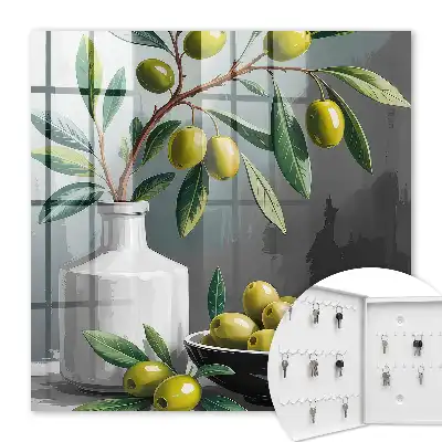 Groene olijfkleurige vaas