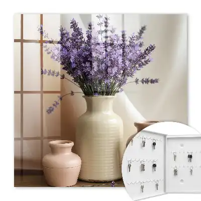 Bloemen in een crèmekleurige vaas