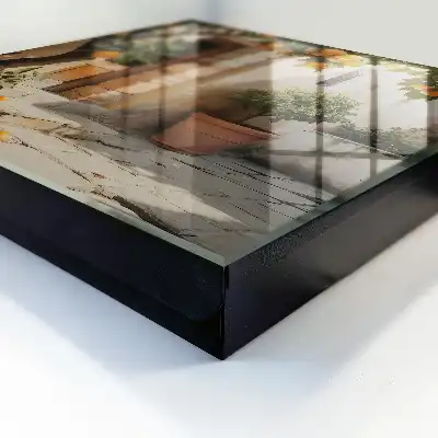 Sinaasappeltuin in een oud gebouw