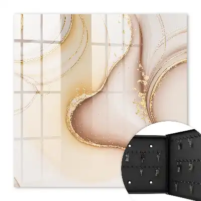 Beige golven bruingrijs