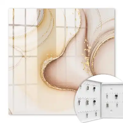 Beige golven bruingrijs