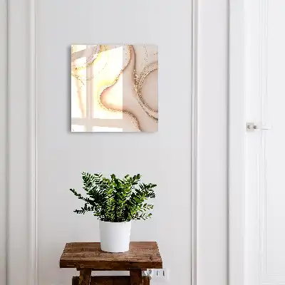 Beige golven bruingrijs