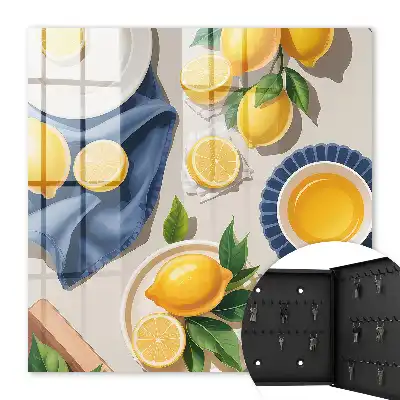 Citroentafel van elegant porselein