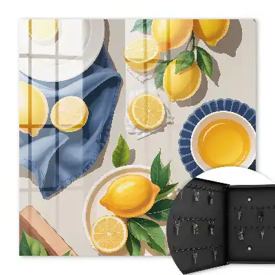 Citroentafel van elegant porselein