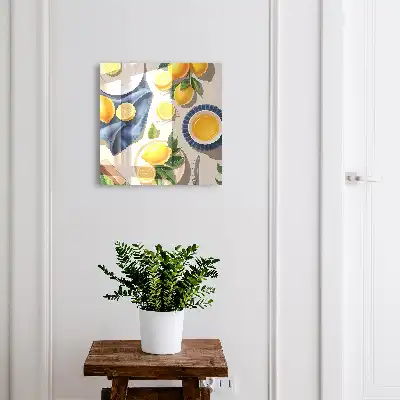 Citroentafel van elegant porselein