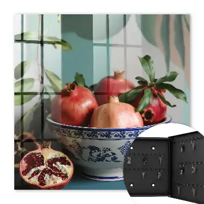 Donkerblauw fruit tegen een groene achtergrond