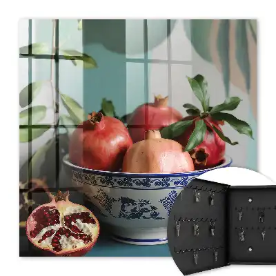 Donkerblauw fruit tegen een groene achtergrond