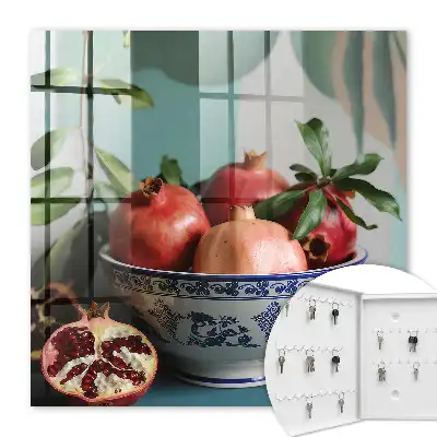 Donkerblauw fruit tegen een groene achtergrond