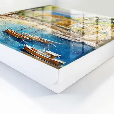 Kustlandschap met de zee op de achtergrond