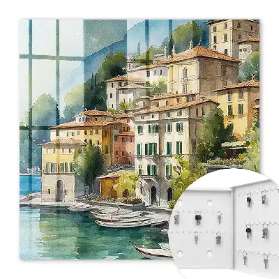 Italiaans landschap aan de voet van de bergen