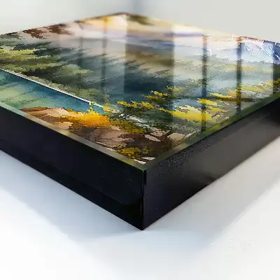 Berglandschap met meren en bossen