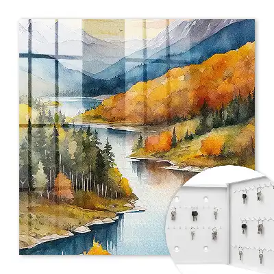Herfst in de bergen met boslandschap