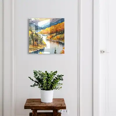 Herfst in de bergen met boslandschap