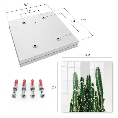 Groene cactussen in moderne stijl